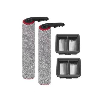 【YOLOMI】追覓 H15 Pro Heat AI機械臂熱水洗地機 副廠耗材套件組(絨毛滾刷*2+濾網*2)