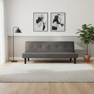 【ASSARI】露西綠都貓抓皮沙發床(168cm)