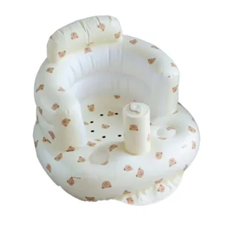 寶寶學坐椅｜加厚PVC｜多功能自帶充氣嬰兒學坐充氣沙發 寶寶學坐椅 練習坐訓練椅(攜帶便利)