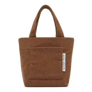 【國家地理服飾官方旗艦】燈芯絨迷你 托特包 - 咖啡色