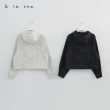【a la sha】不規則格紋連帽薄外套