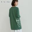 【a la sha】阿財立體繡花長版上衣