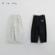 【a la sha】不規則格紋打褶氣球褲
