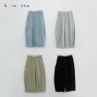 【a la sha】抹茶Q咪繡花造型寬褲