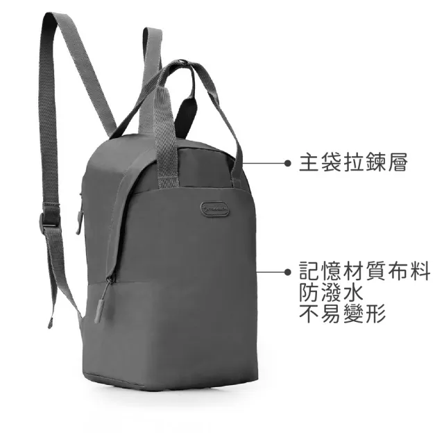 【Travelon】美國 Pi摺疊收納後背包 質感黑 / 雙肩背包 學生包 旅行收納背包 年末送禮