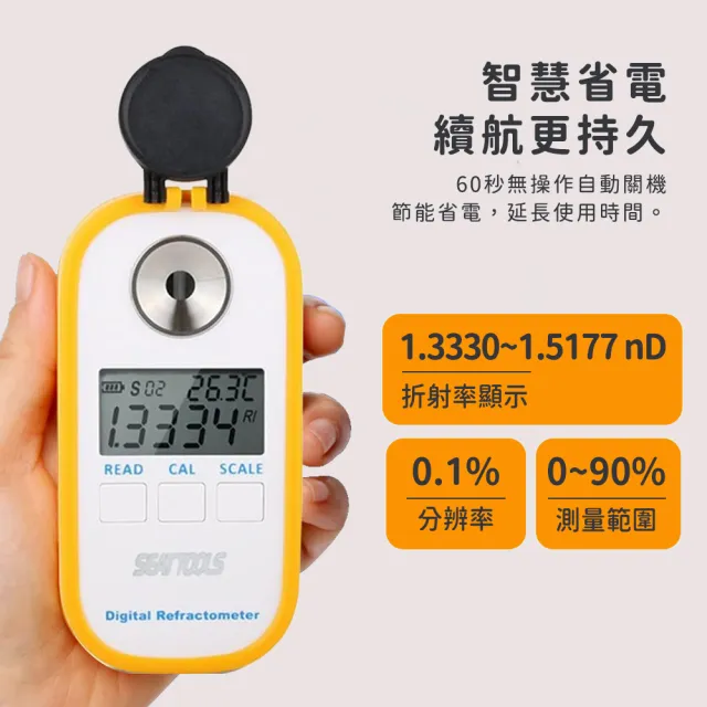 【精準科技】數位式糖度計 0-90% 食品加工 糖度檢測 飲品水果糖度機 測糖儀(MET-PSM+2 工仔人)