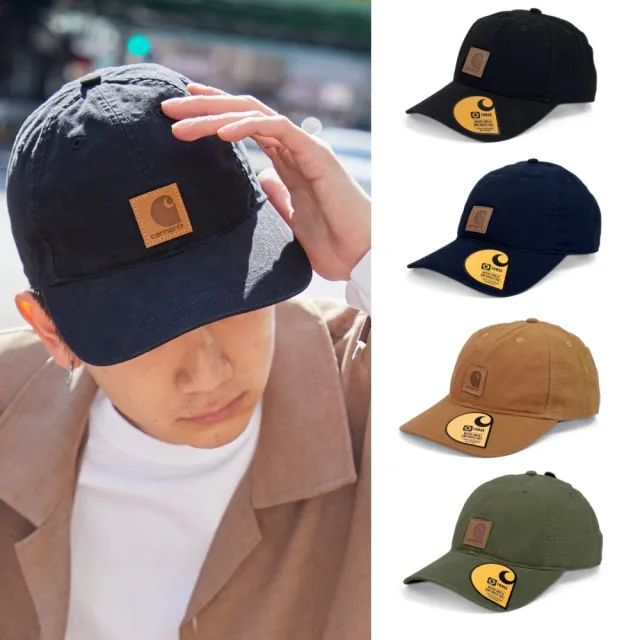 【carhartt】Odessa Cap 美國版皮標鴨舌帽 卡哈特男女棒球帽 露營防曬遮陽工裝老帽子100289