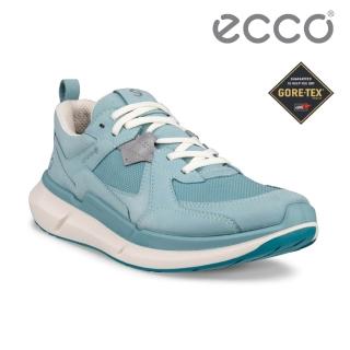 【ecco】BIOM 2.2 W 健步戶外防水皮革休閒運動鞋 女鞋(水藍色 83081359741)