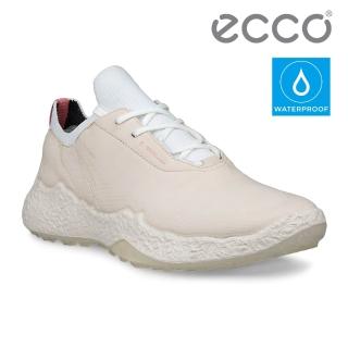 【ecco】GOLF BIOM H5 W 健步戶外真皮防水高爾夫球鞋 女鞋(石灰色 11500301378)