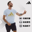 【adidas 愛迪達】精品棉彈力萊卡短袖上衣(棉T 短T 吸濕 透氣 伸縮 彈性 休閒 運動 男女同款)