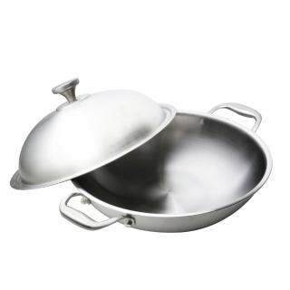 【shimizu 清水】316不鏽鋼複合金炒鍋40CM(頂級316不鏽鋼)