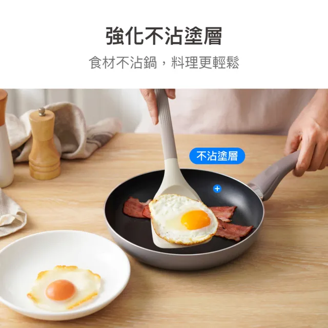 【LocknLock 樂扣樂扣】官方直營 輕曜漸層不沾IH平煎鍋 24cm(超輕量設計/全爐具適用)