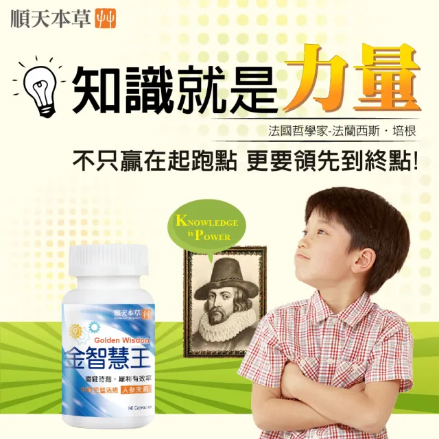 【順天本草】金智慧王膠囊3盒組(60顆/盒X3盒 思慮清晰)