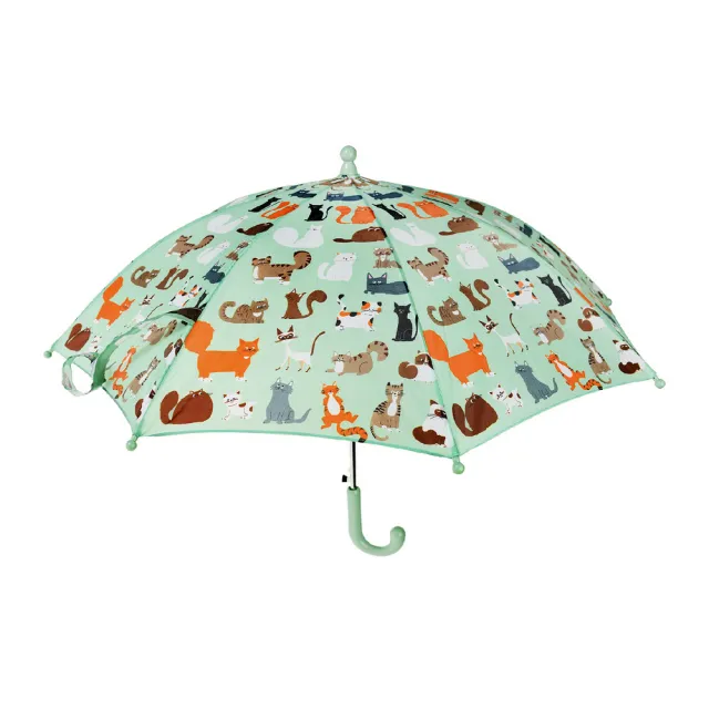【Rex London】英國 兒童雨傘 貓派對 / 遮陽傘 晴雨傘 直傘
