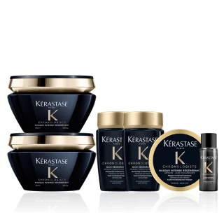 【KERASTASE 巴黎卡詩】黑鑽極萃逆時髮膜200ml雙入組(卡詩髮膜/護髮/修護)