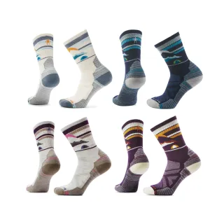 【SmartWool官方直營】女 機能戶外 全輕量減震 中長襪-山間明月(美麗諾羊毛襪 登山襪 保暖襪 除臭襪)