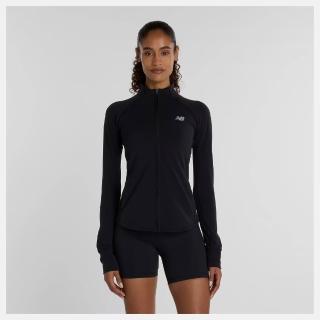 【NEW BALANCE】NB 外套 女 運動立領外套 緊身 美規 黑 WJ53101BK(S2270)