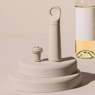 【VACU VIN】荷蘭 Loop抽真空器+酒瓶塞 象牙白 / 紅酒塞 真空瓶塞 保鮮瓶塞 葡萄酒塞