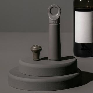 【VACU VIN】荷蘭 Loop抽真空器+酒瓶塞 石墨灰 / 紅酒塞 真空瓶塞 保鮮瓶塞 葡萄酒塞