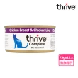【Thrive】脆樂芙貓用主食罐 75g-36入(湯罐 低脂 純肉 無膠 補充水份 全齡貓適用)