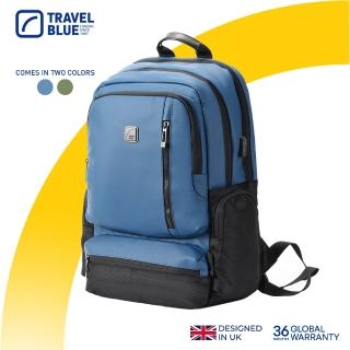 【Travel Blue 藍旅】PRO專業揹包-藍/綠 後揹包/筆電包/防水電腦包/雙肩包/商務揹包TB3028
