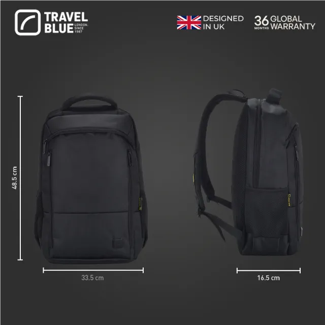 【Travel Blue 藍旅】城市探索款 商務後背包-黑/海軍藍/灰 筆電包/防水包 電腦包/大容量背
