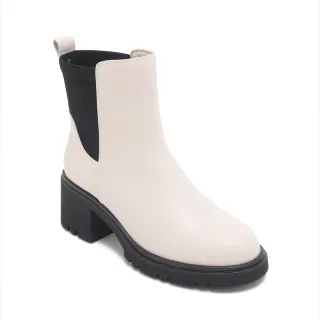 【Pineapple Outfitter】柔軟異材質拼接中筒靴BALTO(白色)