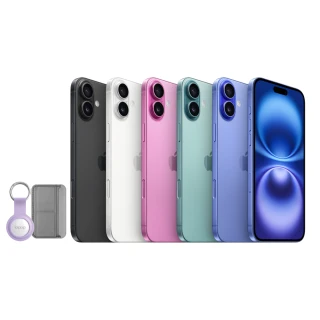 【Apple】iPhone 16 Plus (128G/6.7吋)(物品尋找器+皮革手機支架組)