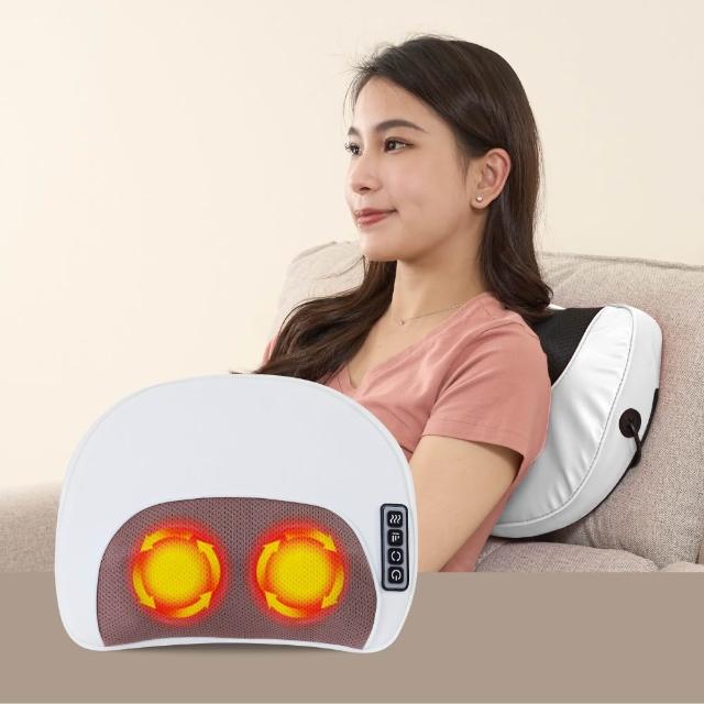 T-God太昇健康 MOON-NIGHT 按摩器，結合滾輪、揉捏與溫熱功能，輕鬆舒緩肩頸疲勞。提供白色與紅色選擇，機芯享1年保固（外觀與人為因素除外），優質設計提升日常保健體驗。