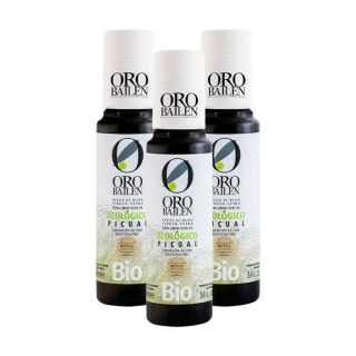 【Oro Bailen 皇嘉】有機100%冷壓初榨橄欖油 100mlx3入(歐盟&台灣有機雙驗證 生飲等級)