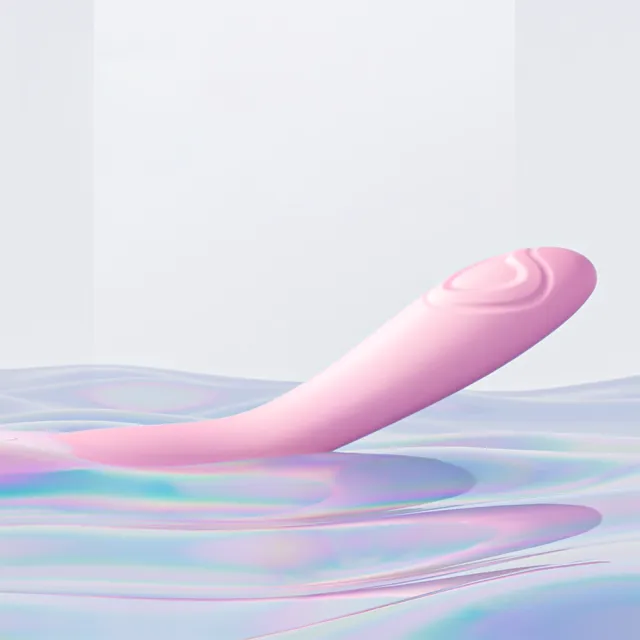【JISSBON 杰士邦】桃摳摳纖細貼合強力震感單頭細型震動棒 Pink-heart Vibe(防水/矽膠/降噪/雙馬達)