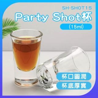【工具網】一口杯 6入組 Shot杯 燒酒杯 喝酒杯 烈酒杯 威士忌杯 高粱酒杯 180-SHOT15(雞尾酒杯 厚底shot杯)