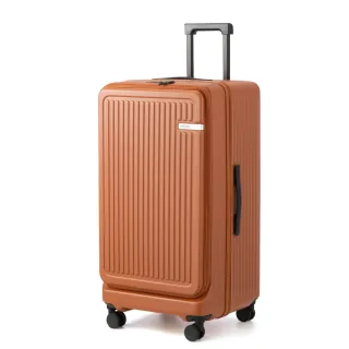 【ACE BAGS＆LUGGAGE】31吋 JOLLY2 前開式可擴充直紋大容量胖胖箱(多色可選05029)