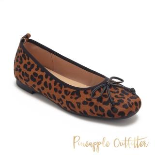 【Pineapple Outfitter】自然調色平結娃娃鞋FREJA(豹紋)