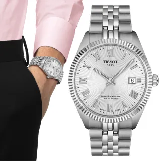 【TISSOT 天梭】BALLADE系列 天文台認證 COSC 羅馬字 機械腕錶 禮物 送禮 推薦(T1564081103300)