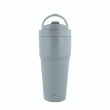 【WOKY 沃廚】2+1超值組_二代渾圓杯 鈦陶瓷款770ml-附彈跳&矽膠粗吸管(隨行杯/吸管杯/保溫杯/保溫瓶)