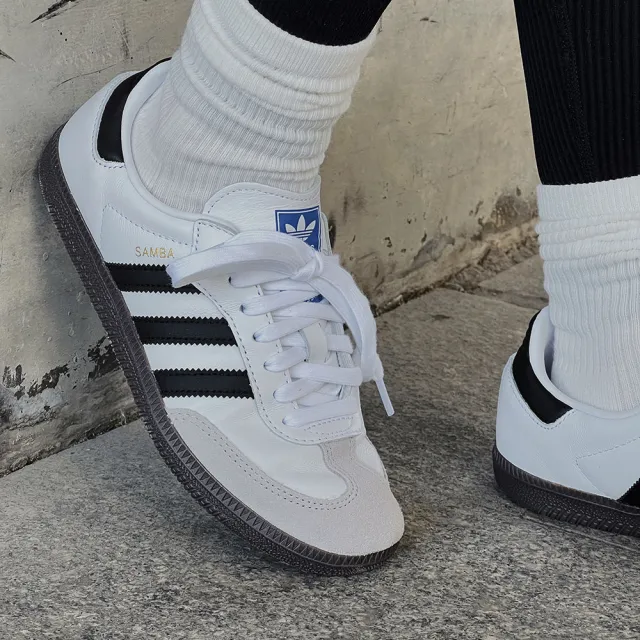 【adidas 愛迪達】SAMBA OG 休閒鞋 運動休閒鞋 德訓鞋 滑板 復古 男鞋/女鞋 - Originals B75806