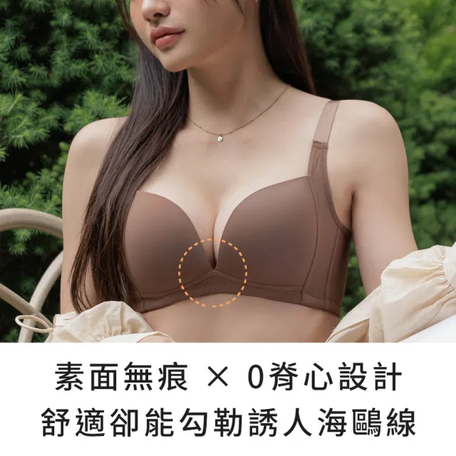 【玉如阿姨】水壩內衣。高包覆強支撐穩定不外擴 台灣製※0565可可咖(B.C.D.E罩 無鋼圈 集中)