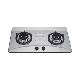 【林內】檯面式防漏爐_不銹鋼天板_二口瓦斯爐(RB-H201S 基本安裝原廠保固)