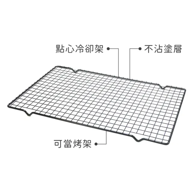 【PEDRINI】義大利 Lillo長方烘焙點心冷卻架 40.5cm / 散熱架 烘焙料理 蛋糕點心置涼架