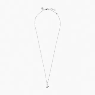 【agnes b.】bijoux 經典 b. logo 項鍊(銀色)