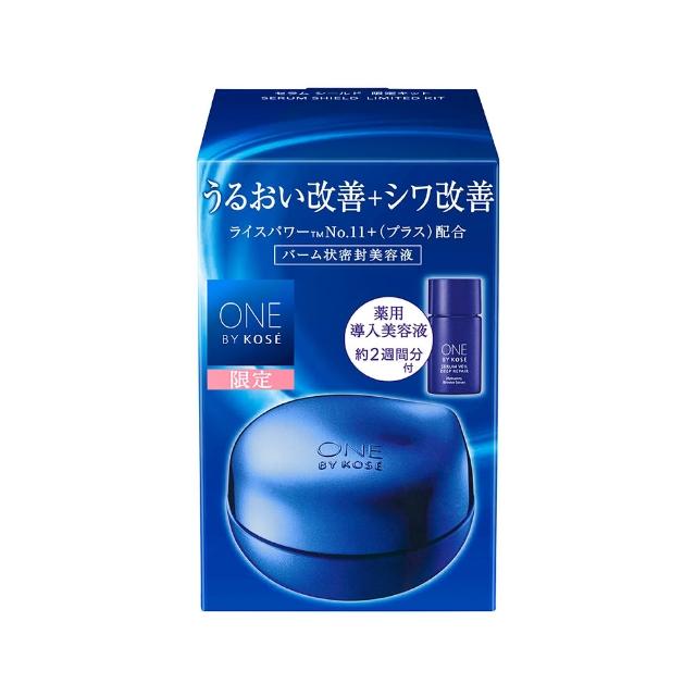 【KOSE 高絲】ONE BY KOSE 鎖水密封精華保濕加乘組(鎖水密封精華40g+米微導深層修護精萃14mL)