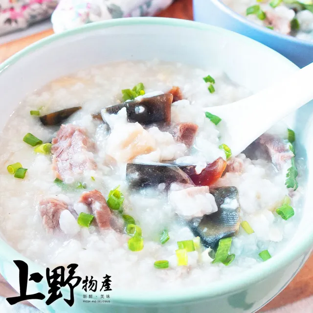【上野物產】10包 皮蛋瘦肉粥 (年菜)