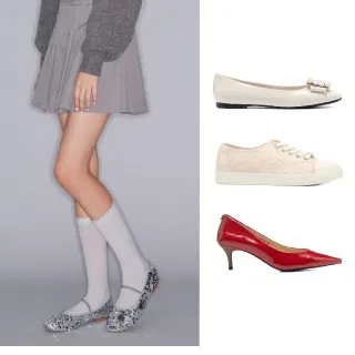 【AS 集團】聚會首選 樂福低跟鞋/娃娃鞋/低跟鞋/高跟鞋(多款任選)