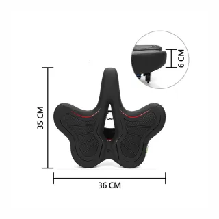 【X-BIKE】健身車/飛輪 蝴蝶坐墊 設計獨特美觀 柔軟舒適 加厚鞍座 久騎不痛 自行車可用(BUTTERFLY Y2)