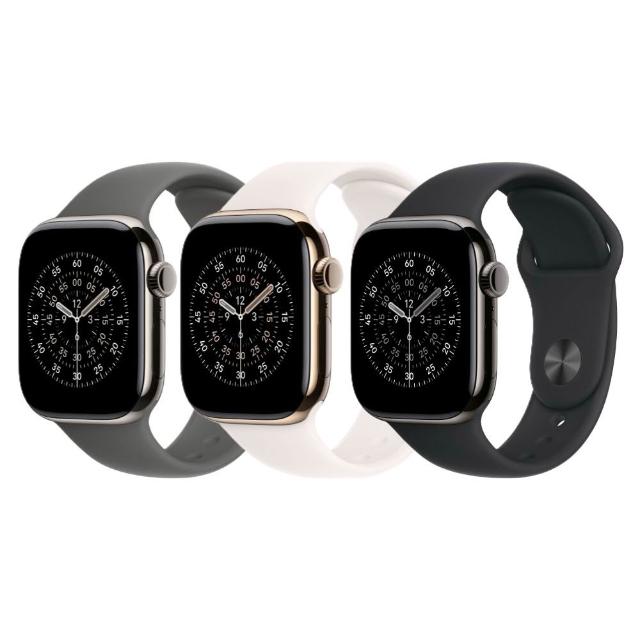 【Apple】Apple Watch S11 GPS + 行動網路 42mm(鈦金屬錶殼配運動型錶帶)