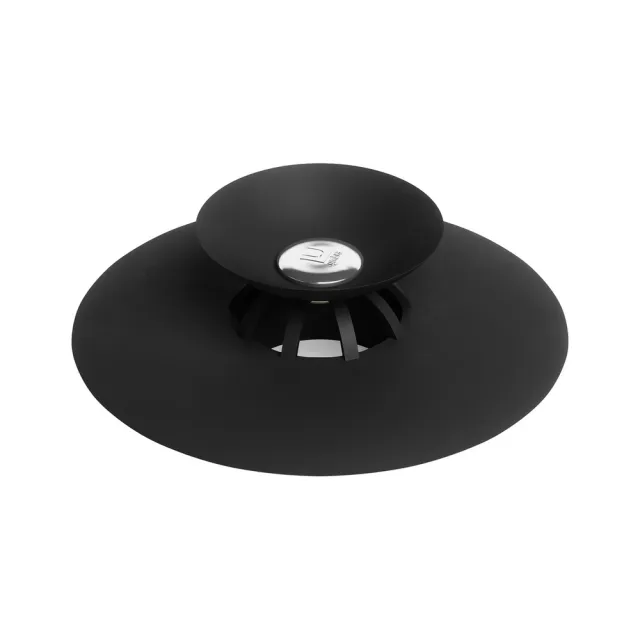 【UMBRA】加拿大 按壓式矽膠水槽濾網 墨黑10.5cm / 排水孔濾網 排水塞