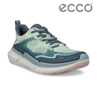 【ecco】BIOM 2.2 W 健步都會織物皮革反光休閒運動鞋 女鞋(藍灰色/抹茶綠/黛青色 83091361429)