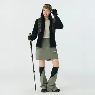 【PONY】奧粒絨立領外套 保暖中層衣 柔軟舒適 休閒夾克 合身版型 女 黑(代言人同款)