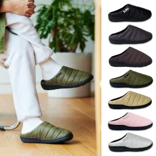【SUBU】日本保暖拖鞋 羽絨刷毛 露營鞋 素面 男女 冬季防寒涼鞋 難燃 防滑 室內戶外兩用 麵包鞋 懶人鞋